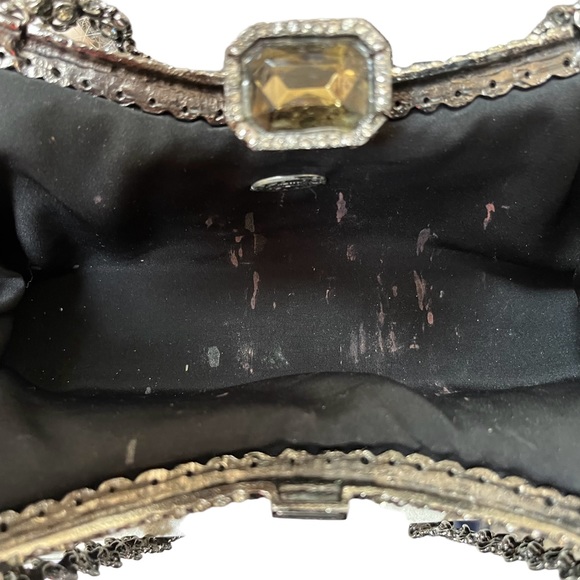 CLARA KASAVINA hand made black snake skin handbag clutch - Picture 9 of 15
